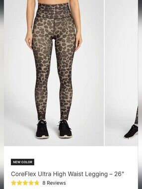 Kyodan Reflex CoreFlex Ultra High Waist Legging — Brown Leopard Sz M
